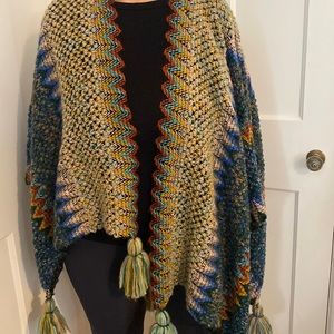 Handmade knit kimono/poncho